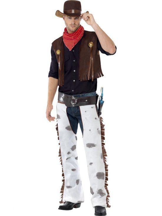 Cowboy Wild West kostuum | Verkleedkleding heren maat L (52-54)